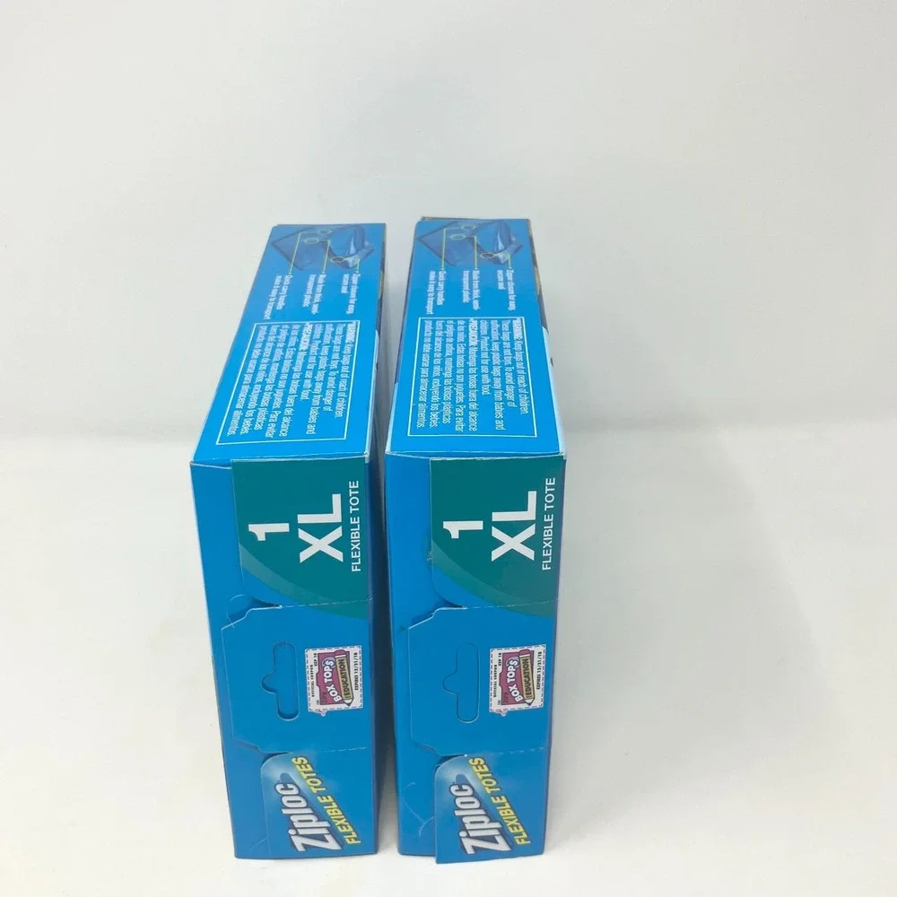 Ziploc XL X-Large Flexible Storage Tote 10 Gallon Blue Plastic X2 New